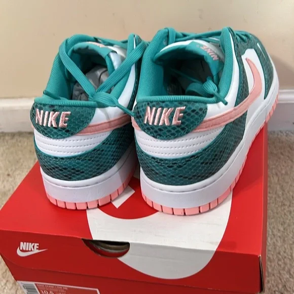 Nike dunk low washed teal/bleach coral - Picture 3 of 4